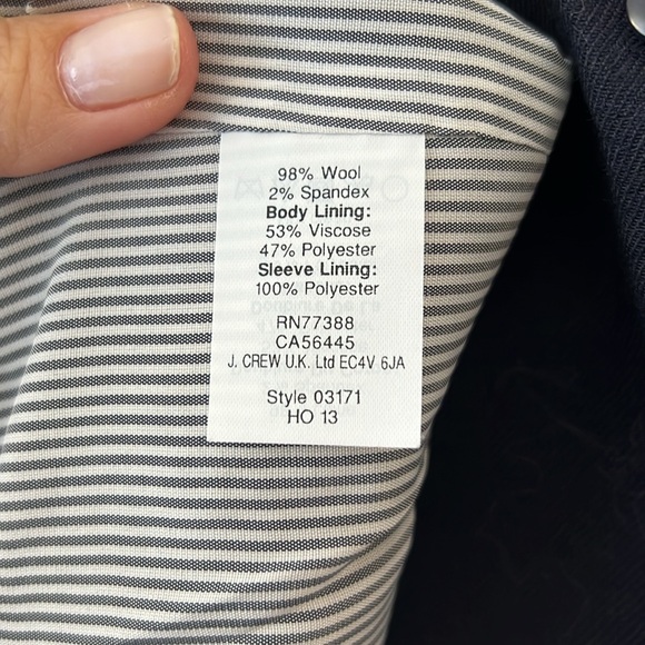J.Crew Navy “Schoolboy” Blazer in Size 8 - Picture 4 of 6